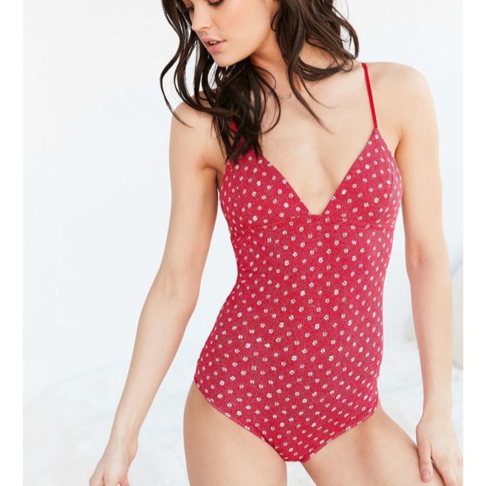 Out from Under Printed Cotton Bodysuit